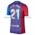 Camiseta de Fútbol FC Barcelona F.De Jong 21 Casa 2021-2022 Manga Corta