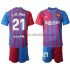 Camiseta de Fútbol FC Barcelona Frenkie de Jong 21 Niño Casa 2021-2022 Manga Corta