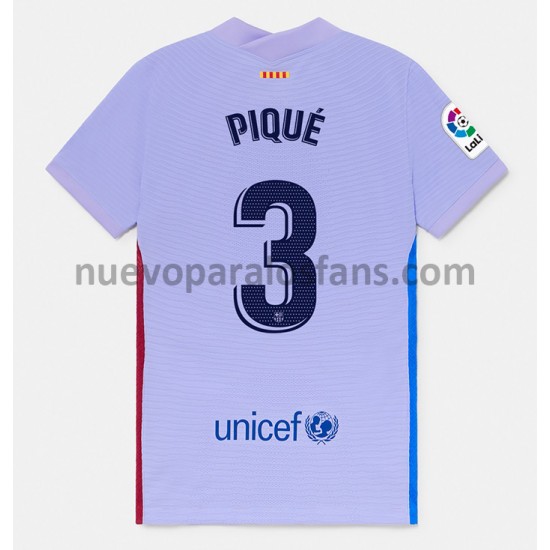 Camiseta de Fútbol FC Barcelona Gerard Pique 3 Exterior 2021-2022 Manga Corta