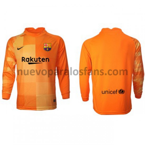 Camiseta de Fútbol FC Barcelona Portero Casa 2021-2022 Manga Larga