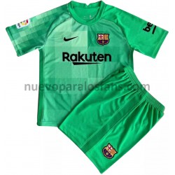 Camiseta de Fútbol FC Barcelona Portero Niño Tercera 2021-2022 Manga Corta