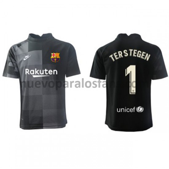 Camiseta de Fútbol FC Barcelona Portero Ter Stegen 1 Exterior 2021-2022 Manga Corta