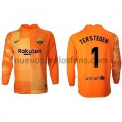 Camiseta de Fútbol FC Barcelona Portero Ter Stegen 1 Casa 2021-2022 Manga Larga
