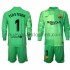 Camiseta de Fútbol FC Barcelona Portero Ter Stegen 1 Niño Tercera 2021-2022 Manga Larga