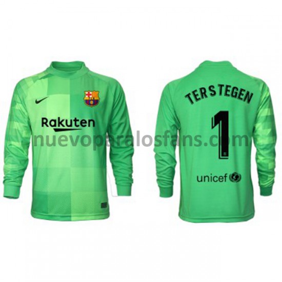 Camiseta de Fútbol FC Barcelona Portero Ter Stegen 1 Tercera 2021-2022 Manga Larga