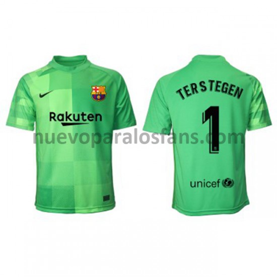 Camiseta de Fútbol FC Barcelona Portero Ter Stegen 1 Tercera 2021-2022 Manga Corta