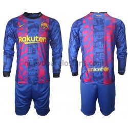 Camiseta de Fútbol FC Barcelona Niño Tercera 2021-2022 Manga Larga