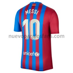 Camiseta de Fútbol FC Barcelona Lionel Messi 10 Casa 2021-2022 Manga Corta