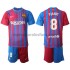 Camiseta de Fútbol FC Barcelona Miralem Pjanic 8 Niño Casa 2021-2022 Manga Corta