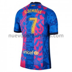 Camiseta de Fútbol FC Barcelona O. Dembele 7 Tercera 2021-2022 Manga Corta