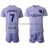 Camiseta de Fútbol FC Barcelona O.Dembele 7 Niño Exterior 2021-2022 Manga Larga