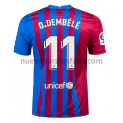 Camiseta de Fútbol FC Barcelona Ousmane Dembele 11 Casa 2021-2022 Manga Corta