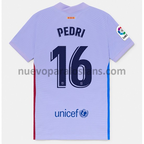 Camiseta de Fútbol FC Barcelona Pedri 16 Exterior 2021-2022 Manga Corta