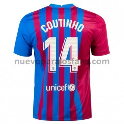 Camiseta de Fútbol FC Barcelona Philippe Coutinho 14 Casa 2021-2022 Manga Corta