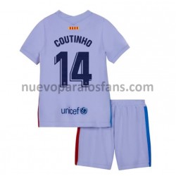 Camiseta de Fútbol FC Barcelona Philippe Coutinho 14 Niño Tercera 2021-2022 Manga Corta