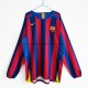 Camiseta de Fútbol FC Barcelona Retro Casa 2005-2006 Manga Larga