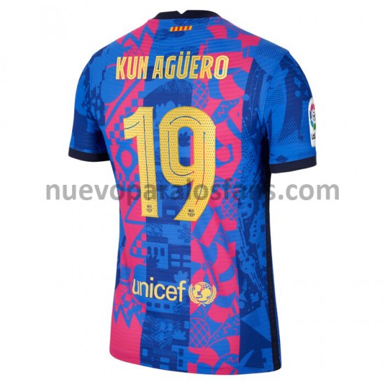 Camiseta de Fútbol FC Barcelona Sergio Aguero 19 Tercera 2021-2022 Manga Corta