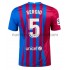 Camiseta de Fútbol FC Barcelona Sergio Busquets 5 Casa 2021-2022 Manga Corta