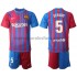 Camiseta de Fútbol FC Barcelona Sergio Busquets 5 Niño Casa 2021-2022 Manga Corta