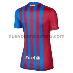 Camiseta de Fútbol FC Barcelona Mujer Casa 2021-2022 Manga Corta