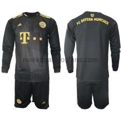 Camiseta de Fútbol Bayern de Múnich Niño Exterior 2021-2022 Manga Larga
