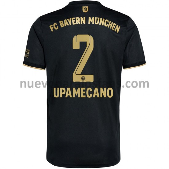 Camiseta de Fútbol Bayern de Múnich Dayot Upamecano 2 Exterior 2021-2022 Manga Corta