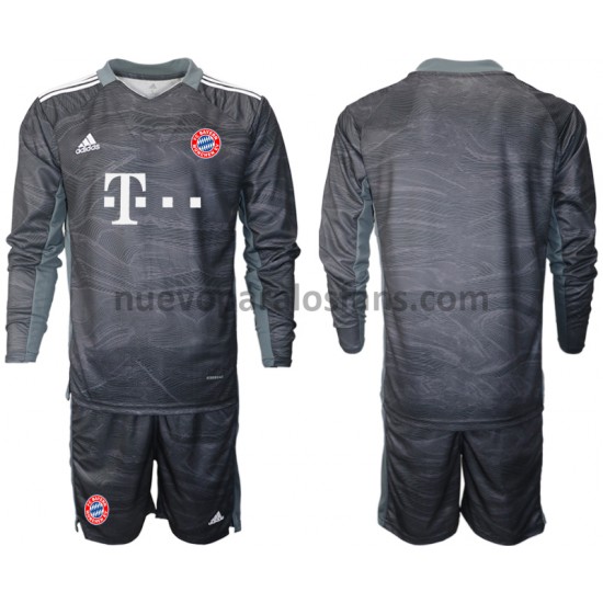 Camiseta de Fútbol Bayern de Múnich Portero Niño Exterior 2021-2022 Manga Larga