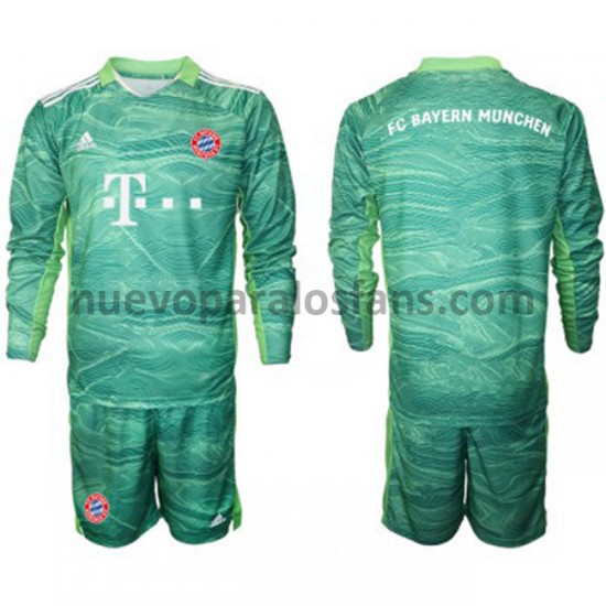 Camiseta de Fútbol Bayern de Múnich Portero Niño Tercera 2021-2022 Manga Larga