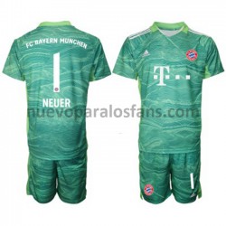 Camiseta de Fútbol Bayern de Múnich Portero Manuel Neuer 1 Niño Tercera 2021-2022 Manga Corta