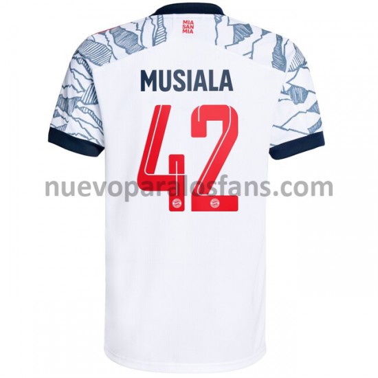 Camiseta de Fútbol Bayern de Múnich Jamal Musiala 42 Tercera 2021-2022 Manga Corta