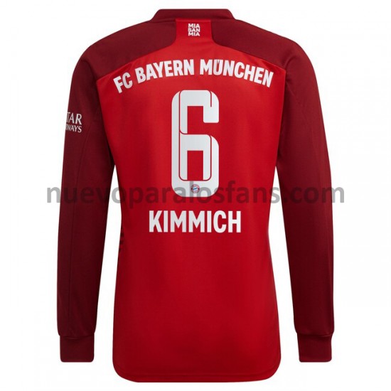 Camiseta de Fútbol Bayern de Múnich Joshua Kimmich 6 Casa 2021-2022 Manga Larga