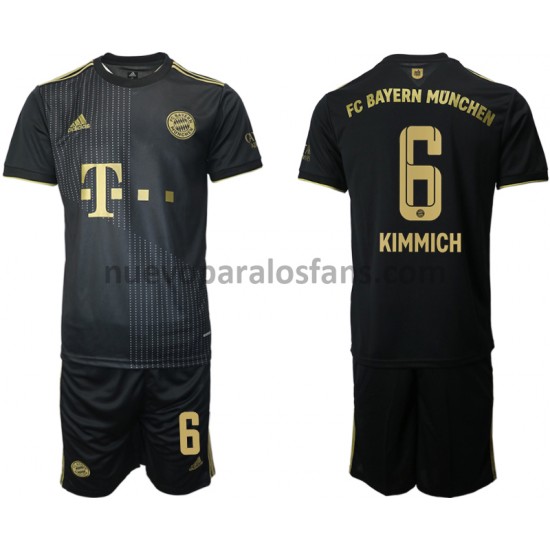 Camiseta de Fútbol Bayern de Múnich Joshua Kimmich 6 Niño Exterior 2021-2022 Manga Corta