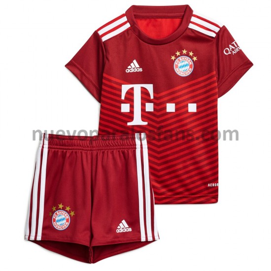 Camiseta de Fútbol Bayern de Múnich Niño Casa 2021-2022 Manga Corta