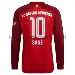 Camiseta de Fútbol Bayern de Múnich Leroy Sane 10 Casa 2021-2022 Manga Larga