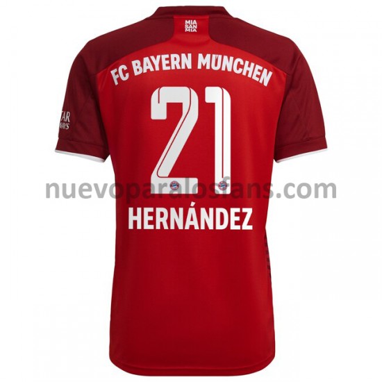 Camiseta de Fútbol Bayern de Múnich Lucas Hernandez 21 Casa 2021-2022 Manga Corta