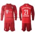 Camiseta de Fútbol Bayern de Múnich Lucas Hernandez 21 Niño Casa 2021-2022 Manga Larga