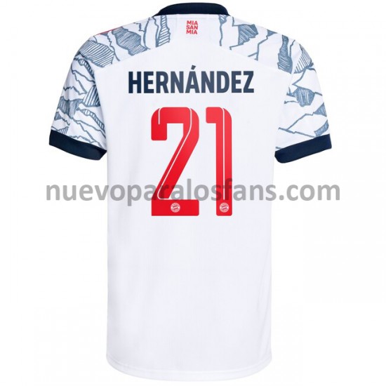 Camiseta de Fútbol Bayern de Múnich Lucas Hernandez 21 Tercera 2021-2022 Manga Corta