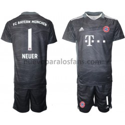 Camiseta de Fútbol Bayern de Múnich Manuel Neuer 1 Portero Niño Exterior 2021-2022 Manga Corta