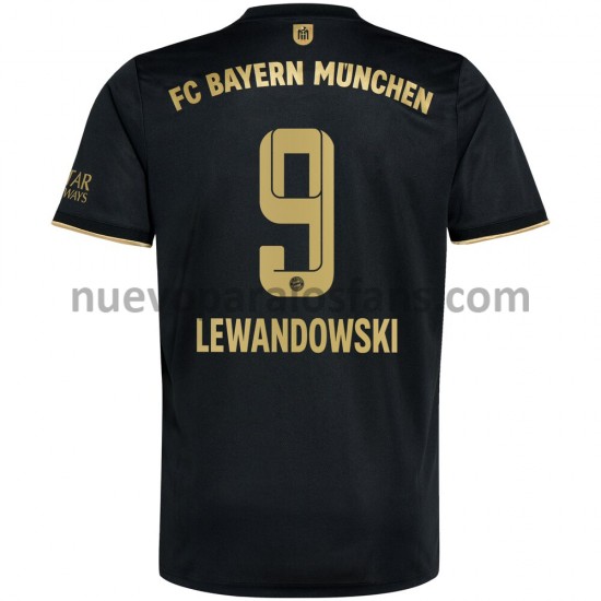 Camiseta de Fútbol Bayern de Múnich Robert Lewandowski 9 Exterior 2021-2022 Manga Corta