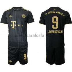 Camiseta de Fútbol Bayern de Múnich Robert Lewandowski 9 Niño Exterior 2021-2022 Manga Corta