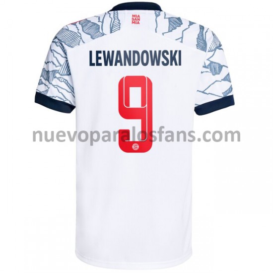 Camiseta de Fútbol Bayern de Múnich Robert Lewandowski 9 Tercera 2021-2022 Manga Corta