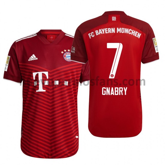 Camiseta de Fútbol Bayern de Múnich Serge Gnabry 7 Casa 2021-2022 Manga Corta