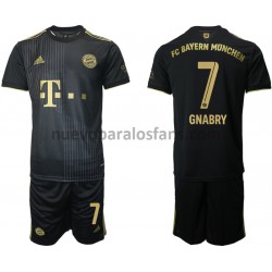 Camiseta de Fútbol Bayern de Múnich Serge Gnabry 7 Niño Exterior 2021-2022 Manga Corta