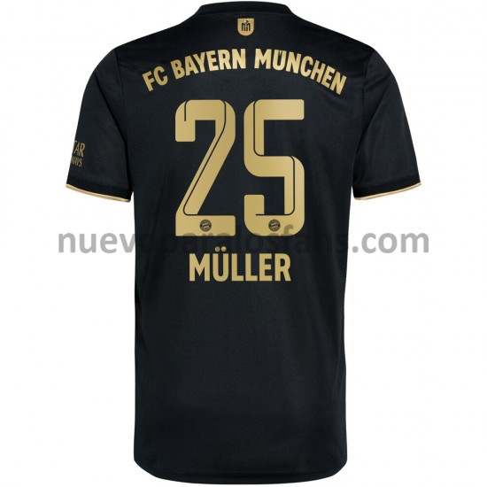 Camiseta de Fútbol Bayern de Múnich Thomas Muller 25 Exterior 2021-2022 Manga Corta