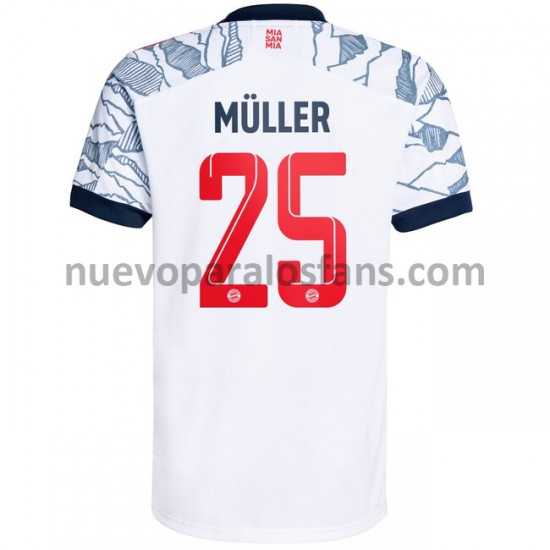 Camiseta de Fútbol Bayern de Múnich Thomas Muller 25 Tercera 2021-2022 Manga Corta