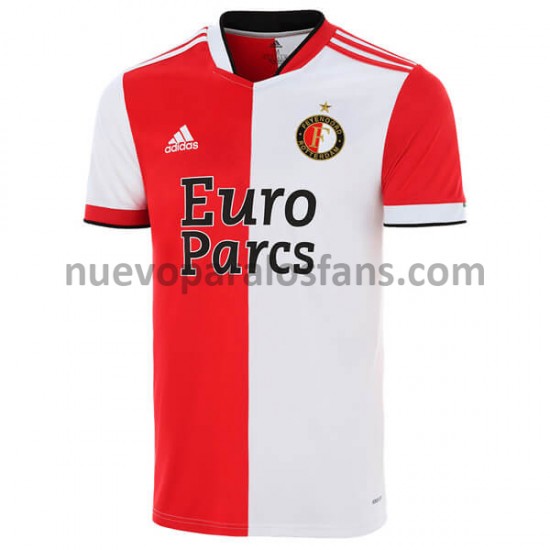 Camiseta de Fútbol Feyenoord Rotterdam Casa 2021-2022 Manga Corta