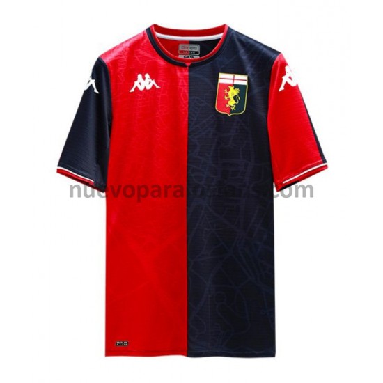 Camiseta de Fútbol Genoa Casa 2021-2022 Manga Corta