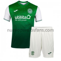 Camiseta de Fútbol Hibernian Niño Casa 2021-2022 Manga Corta