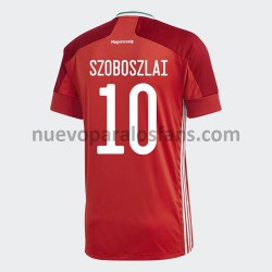 Camiseta de Fútbol Hungría Dominik Szoboszlai 10 Casa Euro 2020 Manga Corta