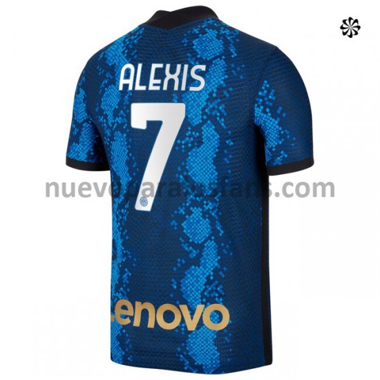 Camiseta de Fútbol Inter Milan Alexis Sanchez 7 Casa 2021-2022 Manga Corta